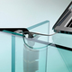 glass desk llt fiam